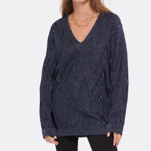 MISSONI Pull Bleu Paillettes 12