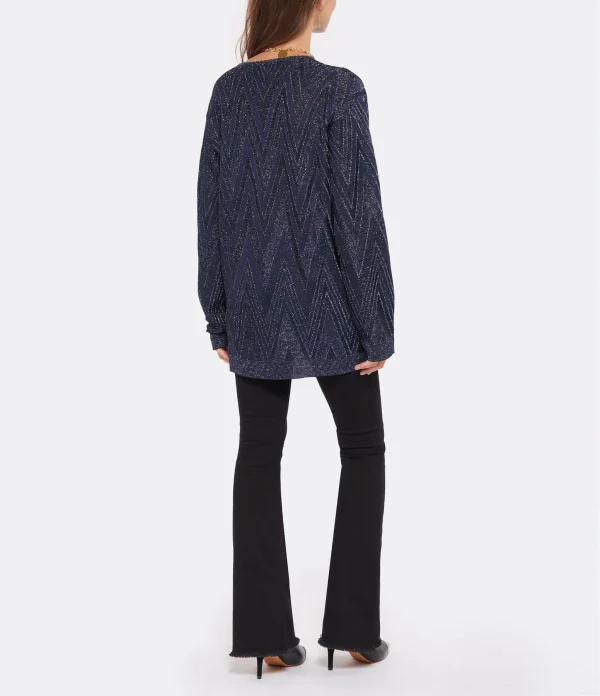 MISSONI Pull Bleu Paillettes 6