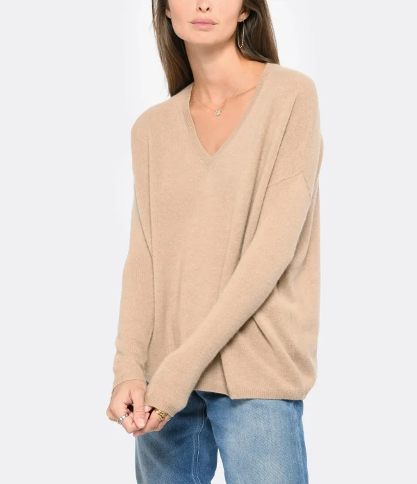 LES TRICOTS DE LÉA Pull Monjakoe Cachemire Camel 4