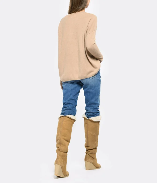 LES TRICOTS DE LÉA Pull Monjakoe Cachemire Camel 6