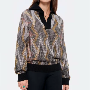 MISSONI Pull Grand Col Multicolore 13