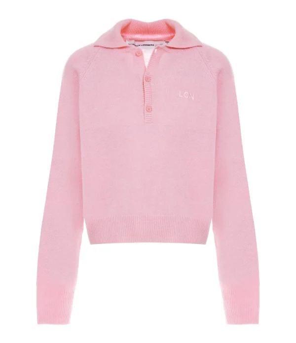 MARGAUX LONNBERG Pull Williams Laine Rose 1