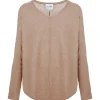 KUJTEN Pull Misha Col V Oversize Cachemire Camel 22