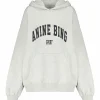 ANINE BING Sweatshirt Hoodie Harvey Coton Organique Gris 8