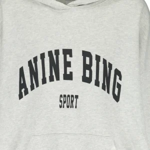 ANINE BING Sweatshirt Hoodie Harvey Coton Organique Gris 9