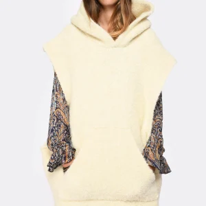 SHERPA Sweat Hoodie Oversized Nyima Alpaga Écru 11