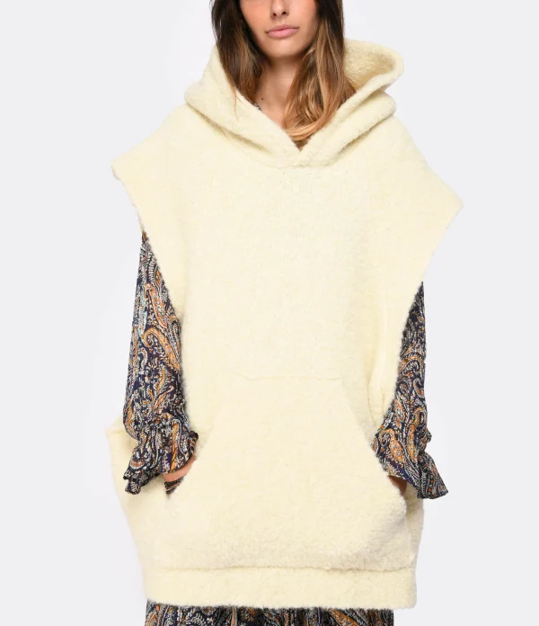 SHERPA Sweat Hoodie Oversized Nyima Alpaga Écru 4