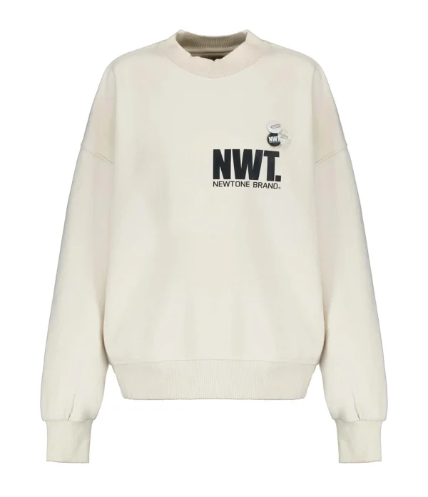 NEWTONE Sweatshirt Glover Brand Coton Naturel 1