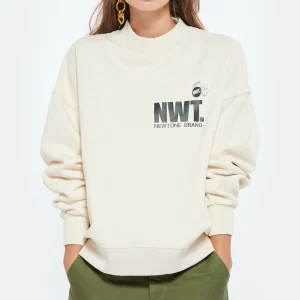 NEWTONE Sweatshirt Glover Brand Coton Naturel 12