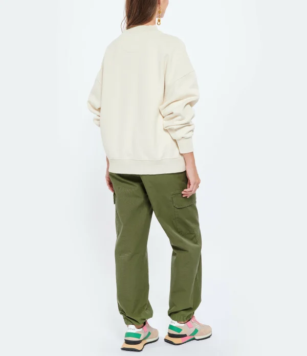 NEWTONE Sweatshirt Glover Brand Coton Naturel 6