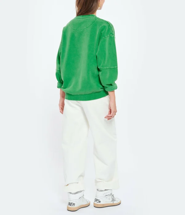 NEWTONE Sweatshirt Roller City Coton Vert Grass 5