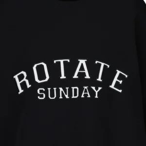 ROTATE Sweatshirt Classic Logo Coton Noir, Capsule Sunday 9