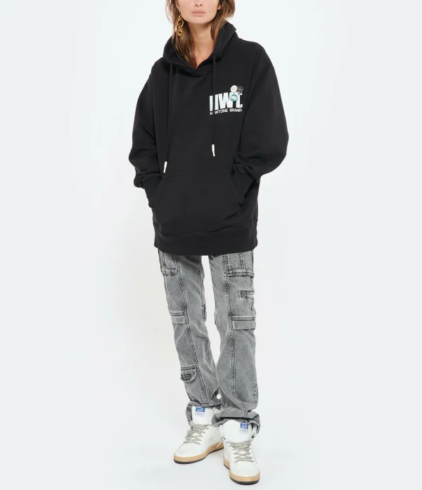 NEWTONE Sweatshirt Hoodie Deeper Brand Coton Noir 5