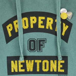 NEWTONE Sweatshirt Hoodie Jagger Property Glitter Coton Vert Forest 9