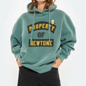 NEWTONE Sweatshirt Hoodie Jagger Property Glitter Coton Vert Forest 11