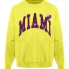 NEWTONE Sweatshirt Roller City Coton Jaune Sun 19