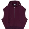 HALFBOY Sweatshirt Sans Manches Hoodie Coton Violet 16