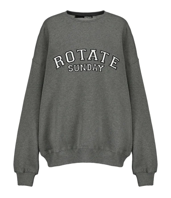 ROTATE Sweatshirt Classic Logo Coton Gris, Capsule Sunday 1