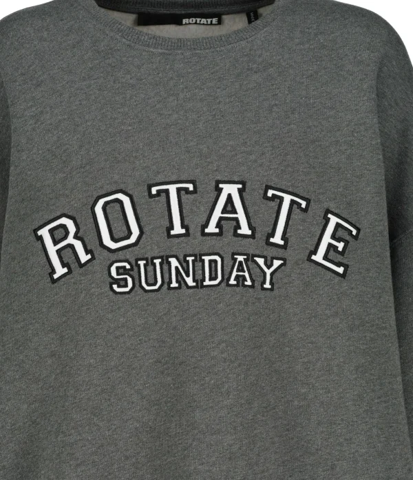 ROTATE Sweatshirt Classic Logo Coton Gris, Capsule Sunday 3