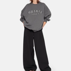 ROTATE Sweatshirt Classic Logo Coton Gris, Capsule Sunday 15