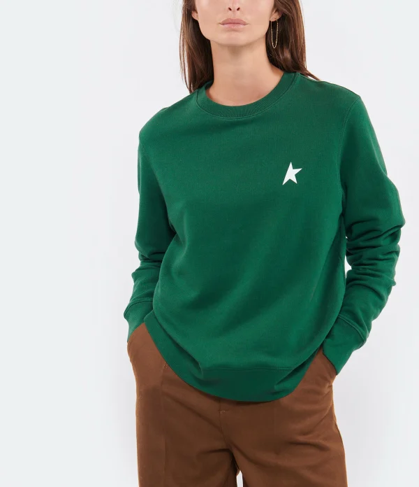 GOLDEN GOOSE Sweatshirt Athena Star Vert 4