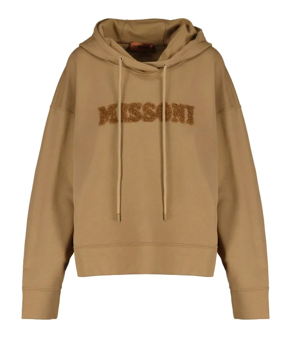 MISSONI Sweatshirt Logo Coton Marron 1