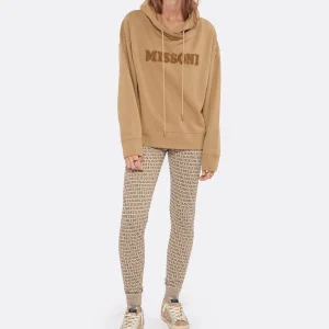 MISSONI Sweatshirt Logo Coton Marron 13