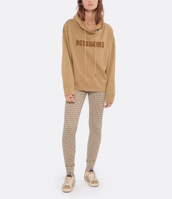 MISSONI Sweatshirt Logo Coton Marron 5