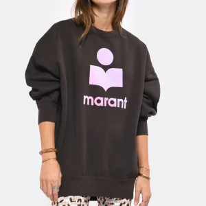 ISABEL MARANT ÉTOILE Sweatshirt Mindy Coton Noir Délavé 12