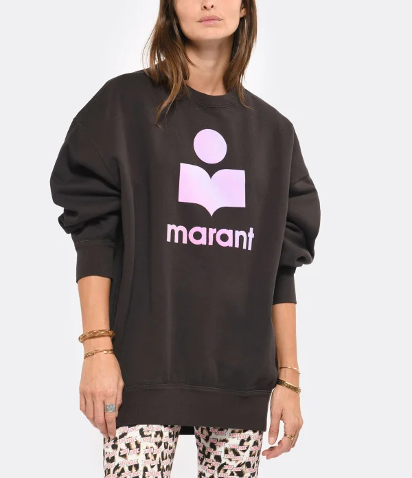 ISABEL MARANT ÉTOILE Sweatshirt Mindy Coton Noir Délavé 4