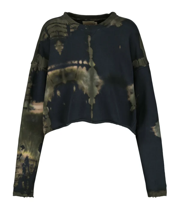 CHARLIE JOE Sweatshirt Zion Coton Tie & Dye Vert 1