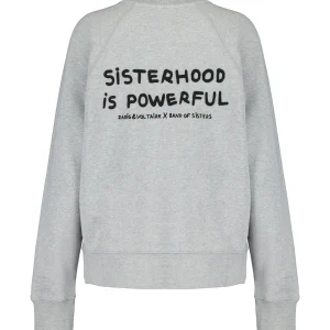 Sweatshirt Upper Coton Gris Chiné, Collaboration Zadig & Voltaire X Band Of Sisters 13