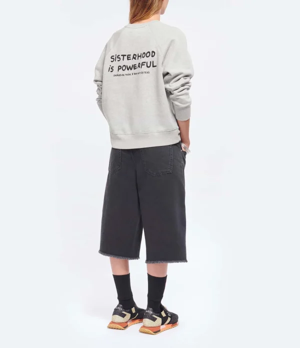 Sweatshirt Upper Coton Gris Chiné, Collaboration Zadig & Voltaire X Band Of Sisters 9