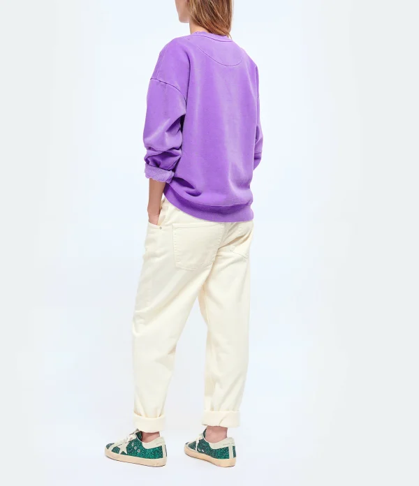 NEWTONE Sweatshirt Roller Cadillac Coton Violet 5