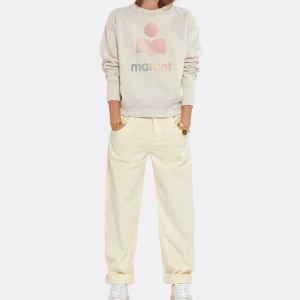 ISABEL MARANT ÉTOILE Sweatshirt Mobyli Coton Écru 13