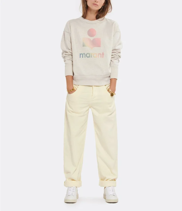 ISABEL MARANT ÉTOILE Sweatshirt Mobyli Coton Écru 5