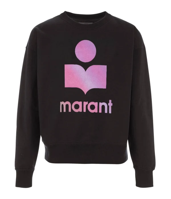 ISABEL MARANT ÉTOILE Sweatshirt Mobyli Coton Noir Délavé 1