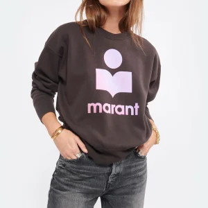 ISABEL MARANT ÉTOILE Sweatshirt Mobyli Coton Noir Délavé 8