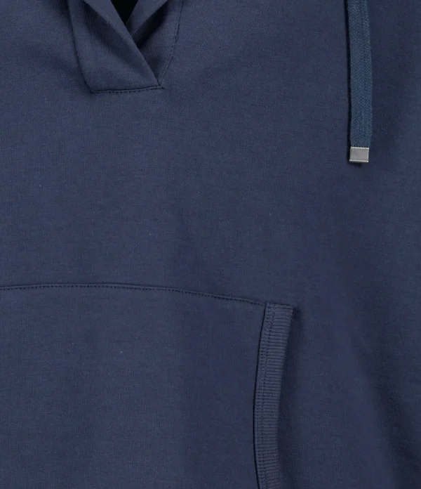 HANA SAN Sweatshirt Hoodie Pol Coton Bleu Nuit 3