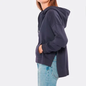 HANA SAN Sweatshirt Hoodie Pol Coton Bleu Nuit 11