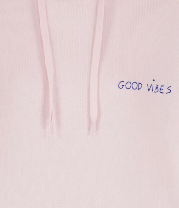 MAISON LABICHE Sweatshirt Réaumur Good VibesCoton Biologique Rose 3