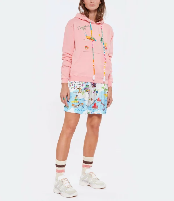 MIRA MIKATI Sweatshirt Coton Rose 5