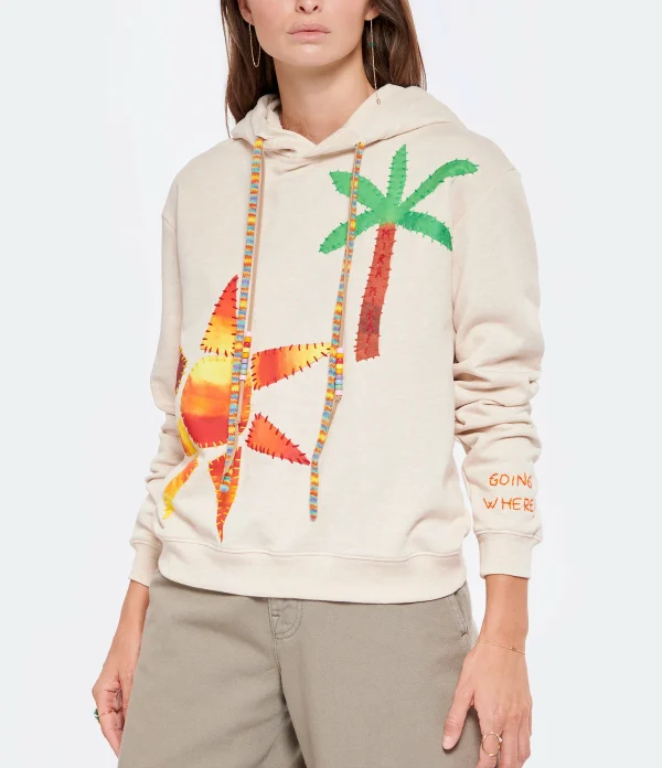 MIRA MIKATI Sweatshirt Coton Crème 4