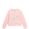 GOLDEN GOOSE Sweatshirt Enfant Star Coton Rose Argenté 17