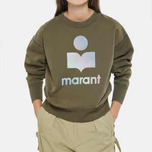 ISABEL MARANT ÉTOILE Sweatshirt Mobyli Coton Kaki 12