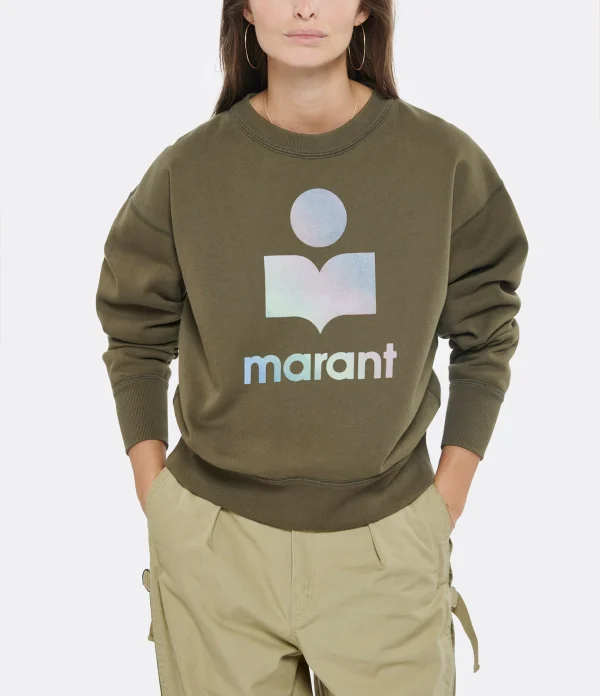 ISABEL MARANT ÉTOILE Sweatshirt Mobyli Coton Kaki 4