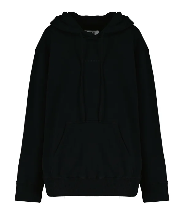 MM6 MAISON MARGIELA Sweatshirt Coton Noir Margiela 6 1