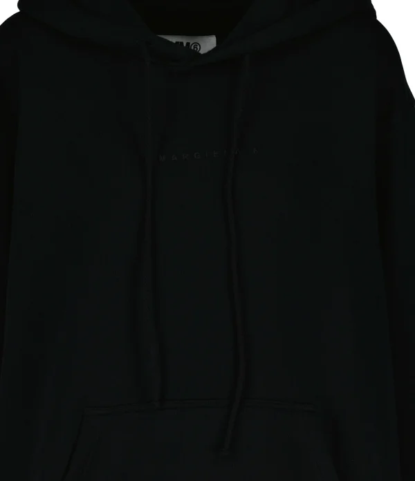 MM6 MAISON MARGIELA Sweatshirt Coton Noir Margiela 6 3