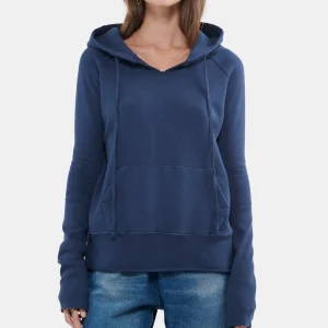 NILI LOTAN Sweatshirt Janie Coton Bleu Canard 13