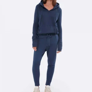 NILI LOTAN Sweatshirt Janie Coton Bleu Canard 15